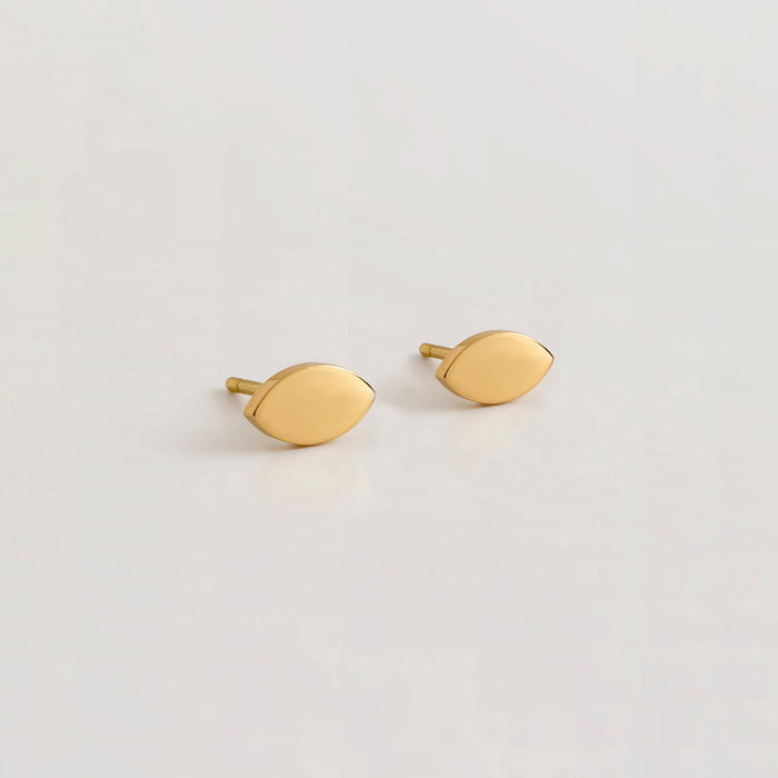 Gold Marquise Earrings