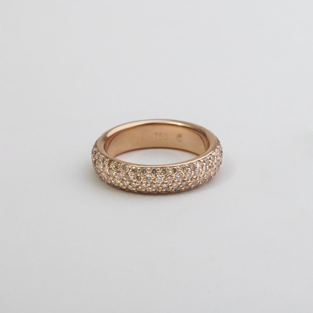 Champagne Diamonds Ring (4 Rows)